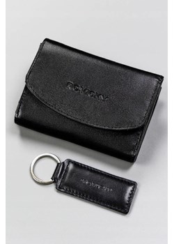 Rovicky Zestaw prezentowy: skórzany portfel damski i brelok czarny ze sklepu 5.10.15 w kategorii Portfele damskie - zdjęcie 169728892