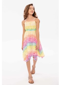 Wielokolorowa sukienka dla dziewczynki w listki ze sklepu 5.10.15 w kategorii Sukienki dziewczęce - zdjęcie 169728944