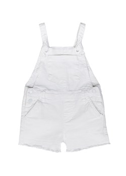 Ogrodniczki niemowlęce z białego jeansu z szortami dla dziewczynki ze sklepu 5.10.15 w kategorii Spodenki niemowlęce - zdjęcie 169729003