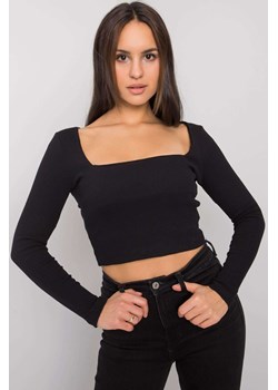 Czarna bluzka damska z długim rękawem ze sklepu 5.10.15 w kategorii Bluzki damskie - zdjęcie 169729590