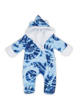Bawełniany pajac niemowlęcy we wzory niebieski ze sklepu 5.10.15 w kategorii Pajacyki - zdjęcie 169729621
