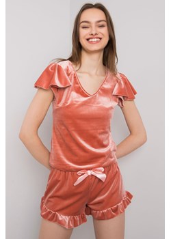 RUE PARIS Różowa piżama damska z weluru ze sklepu 5.10.15 w kategorii Piżamy damskie - zdjęcie 169729733