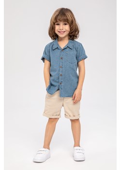 Jeansowa koszula rozpinana chłopięca z krótkim rękawem ze sklepu 5.10.15 w kategorii Koszule chłopięce - zdjęcie 169729890