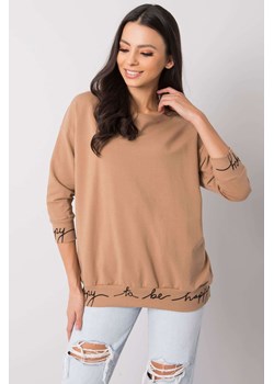 Bluza damska dresowa - camelowa ze sklepu 5.10.15 w kategorii Bluzy damskie - zdjęcie 169730201