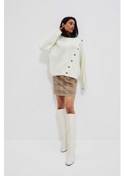Akrylowy sweter damski oversize biały ze sklepu 5.10.15 w kategorii Swetry damskie - zdjęcie 169730483