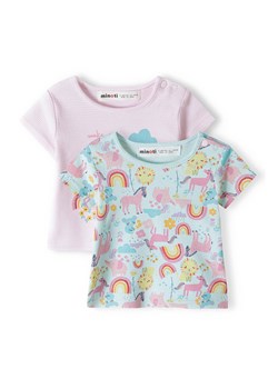 T-shirt niemowlęcy z bawełny 2-pak zwierzątka ze sklepu 5.10.15 w kategorii Koszulki niemowlęce - zdjęcie 169730760