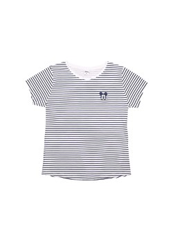 Bawełniany t-shirt damski z Myszką Mickey  w paseczki ze sklepu 5.10.15 w kategorii Bluzki damskie - zdjęcie 169730820