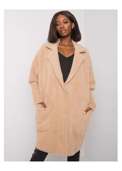 Płaszcz damski z kieszeniami - beżowy ze sklepu 5.10.15 w kategorii Płaszcze damskie - zdjęcie 169730860