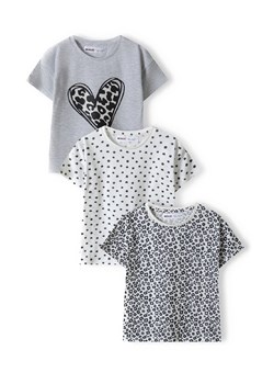 T-shirt dzianinowy dla dziewczynki 3-pak panterka ze sklepu 5.10.15 w kategorii Bluzki dziewczęce - zdjęcie 169731131