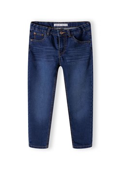 Ciemnoniebieskie klasyczne jeansy dopasowane chłopięce ze sklepu 5.10.15 w kategorii Spodnie chłopięce - zdjęcie 169731233