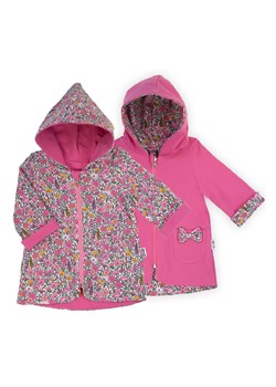 Dwustronna kurtka przejściowa różowa dla niemowlaka z kapturem ze sklepu 5.10.15 w kategorii Kombinezony i kurtki - zdjęcie 169731493