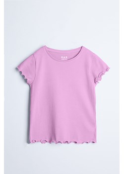 T-shirt dziewczęcy w prążki - różowy - Limited Edition ze sklepu 5.10.15 w kategorii Bluzki dziewczęce - zdjęcie 169731632