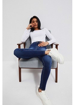 Spodnie damskie jeansowe granatowe ze sklepu 5.10.15 w kategorii Jeansy damskie - zdjęcie 169731722