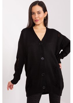 Czarny sweter damski rozpinany ze sklepu 5.10.15 w kategorii Swetry damskie - zdjęcie 169731803