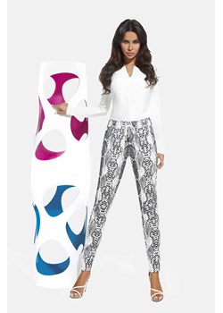 Spodnie damskie materiałowe białe ze sklepu 5.10.15 w kategorii Spodnie damskie - zdjęcie 169731834