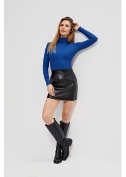 Czarna spódniczka damska mini z imitacji skóry ze sklepu 5.10.15 w kategorii Spódnice - zdjęcie 169731884
