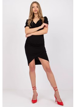 Sukienka damska o asymetrycznym kroju - czarna mini ze sklepu 5.10.15 w kategorii Sukienki - zdjęcie 169732081
