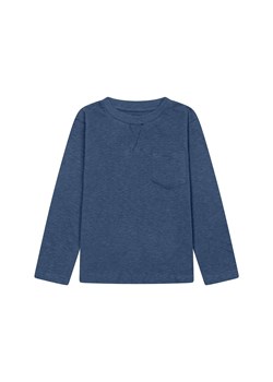 Niebieska bluzka chłopięca bawełniana z długim rękawem ze sklepu 5.10.15 w kategorii T-shirty chłopięce - zdjęcie 169732220