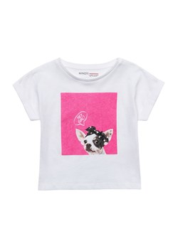 Biały t-shirt bawełniany dla niemowlaka z nadrukiem ze sklepu 5.10.15 w kategorii Koszulki niemowlęce - zdjęcie 169732313