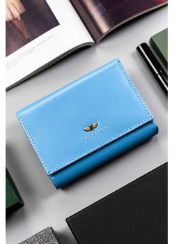 Elegancki portfel damski ze skóry naturalnej — Peterson niebieski ze sklepu 5.10.15 w kategorii Portfele damskie - zdjęcie 169732394