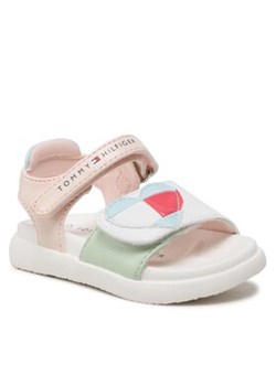 Tommy Hilfiger Sandały Strass Heart Velcro Sandal 1A2-32754-1355 M Biały ze sklepu MODIVO w kategorii Sandały dziecięce - zdjęcie 169733782