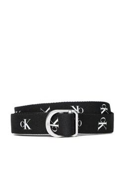 Calvin Klein Jeans Pasek Damski D-Ring Slider Webbing Belt 30 Mm K60K610359 Czarny ze sklepu MODIVO w kategorii Paski damskie - zdjęcie 169734002