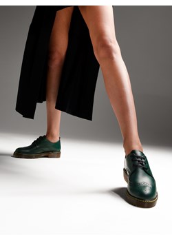Damskie, zielone półbuty ze skóry naturalnej, Conhpol Relax, RE2730-02 ze sklepu Konopka Shoes w kategorii Półbuty damskie - zdjęcie 169734553