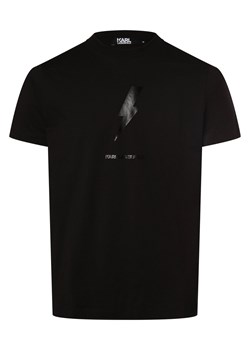 KARL LAGERFELD Koszulka męska Mężczyźni Bawełna czarny nadruk ze sklepu vangraaf w kategorii T-shirty męskie - zdjęcie 169734612