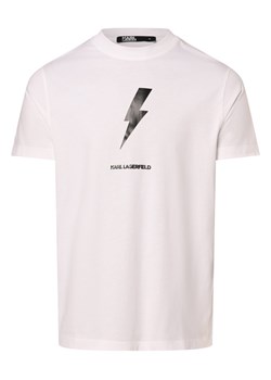 KARL LAGERFELD Koszulka męska Mężczyźni Bawełna biały nadruk ze sklepu vangraaf w kategorii T-shirty męskie - zdjęcie 169734613