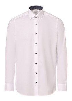 Olymp Level Five Koszula męska Mężczyźni Slim Fit Bawełna biały jednolity ze sklepu vangraaf w kategorii Koszule męskie - zdjęcie 169734614