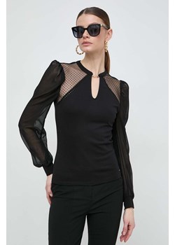 Morgan bluzka TESTELA damska kolor czarny gładka ze sklepu ANSWEAR.com w kategorii Bluzki damskie - zdjęcie 169735340