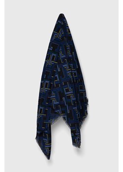 Tommy Hilfiger szal damski kolor niebieski wzorzysty ze sklepu ANSWEAR.com w kategorii Szaliki i chusty damskie - zdjęcie 169736073