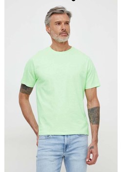 Pepe Jeans t-shirt bawełniany Connor kolor zielony ze sklepu ANSWEAR.com w kategorii T-shirty męskie - zdjęcie 169736251