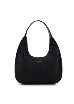 Torebka worek z ekoskóry z obszyciem czarna ze sklepu WITTCHEN w kategorii Torby Shopper bag - zdjęcie 169736482