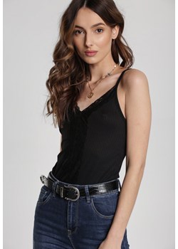 Czarny Top Marinella ze sklepu Renee odzież w kategorii Bluzki damskie - zdjęcie 169736521
