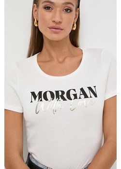 Morgan t-shirt damski kolor beżowy ze sklepu ANSWEAR.com w kategorii Bluzki damskie - zdjęcie 169739201