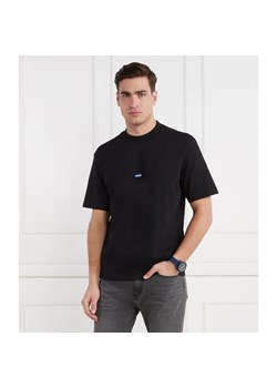 Hugo Blue T-shirt Nieros | Regular Fit ze sklepu Gomez Fashion Store w kategorii T-shirty męskie - zdjęcie 169744173