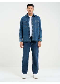 Koszula męska jeansowa granatowa Pars 484 ze sklepu Big Star w kategorii Koszule męskie - zdjęcie 169744812