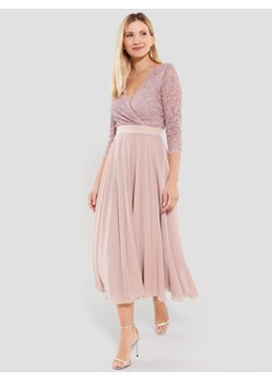 Swing Sukienka koktajlowa 5AE01600 Różowy Regular Fit ze sklepu MODIVO w kategorii Sukienki - zdjęcie 169747954