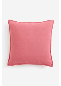 H & M - Poszewka na poduszkę z domieszką lnu - Różowy ze sklepu H&M w kategorii Poszewki na poduszki - zdjęcie 169748722