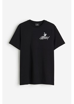 H & M - T-shirt z nadrukiem Regular Fit - Czarny ze sklepu H&M w kategorii T-shirty męskie - zdjęcie 169748954
