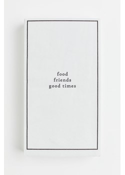 H & M - Serwetki papierowe 15-pak - Biały ze sklepu H&M w kategorii Akcesoria kuchenne - zdjęcie 169749002