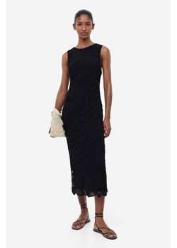 H & M - Sukienka o wyglądzie szydełkowej robótki - Czarny ze sklepu H&M w kategorii Sukienki - zdjęcie 169749253