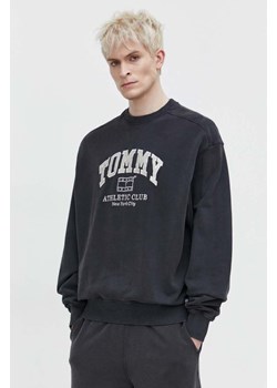 Tommy Jeans bluza bawełniana męska kolor szary melanżowa DM0DM18635 ze sklepu ANSWEAR.com w kategorii Bluzy męskie - zdjęcie 169750144