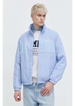 Tommy Jeans kurtka męska kolor niebieski przejściowa oversize ze sklepu ANSWEAR.com w kategorii Kurtki męskie - zdjęcie 169750220