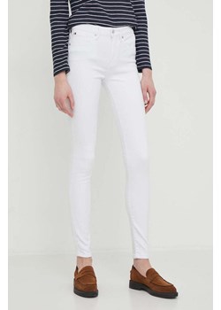 Tommy Hilfiger jeansy damskie kolor biały ze sklepu ANSWEAR.com w kategorii Jeansy damskie - zdjęcie 169750274