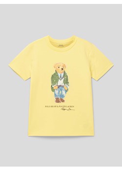 T-shirt z nadrukiem z logo ze sklepu Peek&Cloppenburg  w kategorii T-shirty chłopięce - zdjęcie 169751241