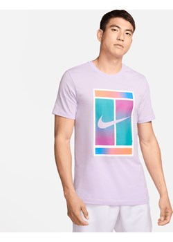Męski T-shirt do tenisa NikeCourt Dri-FIT - Fiolet ze sklepu Nike poland w kategorii T-shirty męskie - zdjęcie 169754411