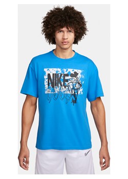 Męski T-shirt do koszykówki Max90 Nike - Niebieski ze sklepu Nike poland w kategorii T-shirty męskie - zdjęcie 169754412