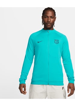 Męska dzianinowa kurtka piłkarska Nike FC Barcelona Academy Pro (wersja trzecia) - Zieleń ze sklepu Nike poland w kategorii Kurtki męskie - zdjęcie 169754493